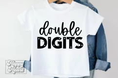 Double Digits SVG - 10th Birthday Girl Shirt - Ten Birthday Product Image 2