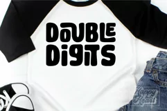 Double Digits SVG - 10th Birthday Girl Shirt - Birthday Boy Product Image 1
