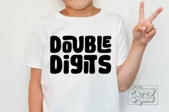 Double Digits SVG - 10th Birthday Girl Shirt - Birthday Boy Product Image 4