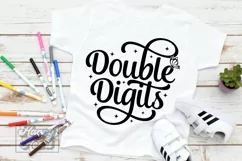 Butterfly Double Digits SVG - 10th Birthday Girl Shirt PNG Product Image 3