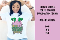 Double Double Toil & Trouble 3D Halloween Sublimation Design Product Image 1