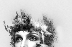 Double Exposure Portrait Nature Landscape Forest Art Product Image 7