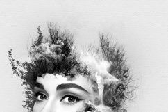 Double Exposure Portrait Nature Landscape Forest Art Product Image 8