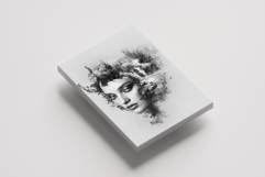 Double Exposure Portrait Nature Landscape Forest Art Product Image 1