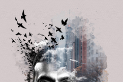 Double Exposure Watercolor Art Photo Effect Product Image 7