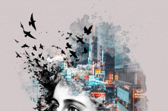 Double Exposure Watercolor Art Photo Effect Product Image 4