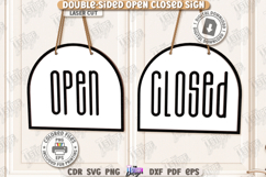 Double-Sided Open Closed Signs Laser Cut|Business Door Signs Product Image 1