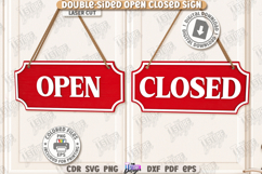 Double-Sided Open Closed Signs Laser Cut Bundle|Business SVG Product Image 3