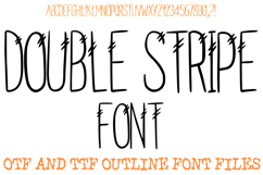 Double Stripe Alphabet Lettering Font Thin ABC OTF  by Squeeb Creative