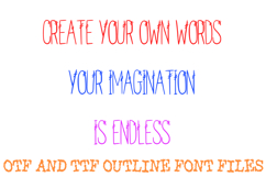 Double Stripe Alphabet Lettering Font Thin ABC OTF Product Image 3