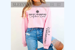 Doubt whispers confidence roars Sleeve SVG Design Product Image 1