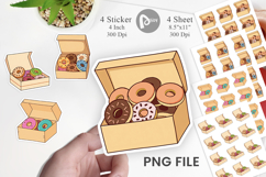 Donut Box Sticker Product Image 1