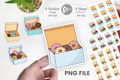 Donut Box Sticker Product Image 1