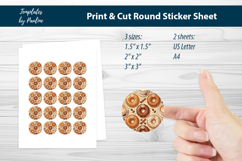 Doughnut Shop Packaging, Sweet Treat Sticker Sheet Product Image 1