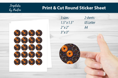 Doughnut Halloween Party Decor, Treat Bag Stickers Product Image 1