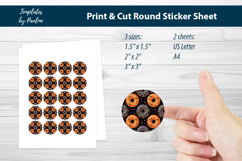 Doughnut Halloween Party Decor, Treat Bag Stickers Product Image 1
