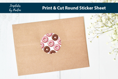 Donut Thank You Stickers Printable, Handmade Packaging Label Product Image 2