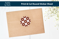 Donut Cafe Stickers Printable, Coffee Shop Packaging Labels Product Image 2