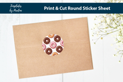 Donut Baby Shower Sticker Printable, Sweet Theme Favor Label Product Image 2