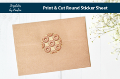 Donut Scrapbook Stickers Printable, Retro Doughnut Labels Product Image 2