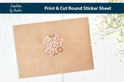 Round Doughnut Stickers for Cups &amp; Bags Product Image 2