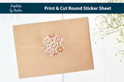 Round Doughnut Stickers for Cups & Bags Product Image 2