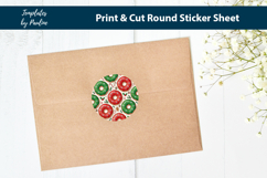 Doughnut Christmas Party Decor, Treat Bag Stickers Product Image 2