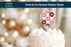 Donut Thank You Stickers Printable, Handmade Packaging Label Product Image 3