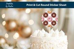 Donut Baby Shower Sticker Printable, Sweet Theme Favor Label Product Image 3