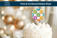 Donut Planner Stickers Printable, Cute Round Doughnut Labels Product Image 3