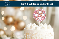 Donut Stickers for Cricut, Print Then Cut Doughnut Labels Product Image 3