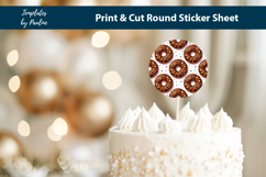 Donut Gift Stickers Printable, Round Sweet Treat Labels Product Image 3