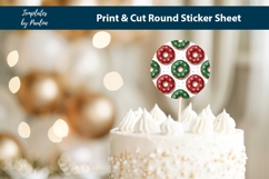 Doughnut Christmas Party Decor, Treat Bag Stickers Product Image 3