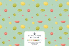 Download 9 Summer Jam Tea Berry Seamless Pattern Digital Paper PNG JPG Digital Paper DTF Pattern Print Watercolor Clipart for kids