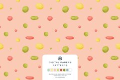 Download 9 Summer Jam Tea Berry Seamless Pattern Digital Paper PNG JPG Digital Paper DTF Pattern Print Watercolor Clipart for kids
