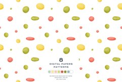 Download 9 Summer Jam Tea Berry Seamless Pattern Digital Paper PNG JPG Digital Paper DTF Pattern Print Watercolor Clipart for kids