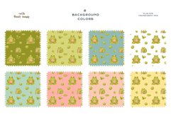 Download 9 Summer Prince Frog Seamless Pattern Digital Paper PNG JPGDigital Paper DTF Pattern Print Watercolor Clipart for kids