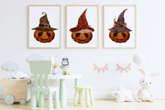 Download Coven Witchy Halloween Pumpkin Scary Watercolor Clipart png for invitation t-shirt designs sublimation designs tumbler kids printable digital dtf art
