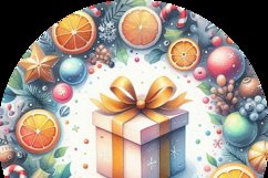 Christmas Round Cute Ornament Sublimation Product Image 5
