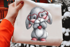 Valentines Day Bunny Clipart Product Image 2
