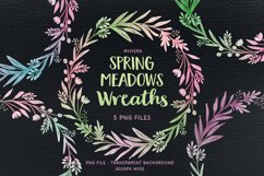 Spring Watercolor Wreaths - Set of 5 Product Image 1