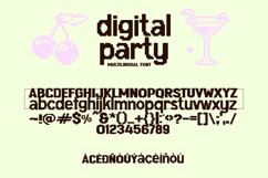 DIGITAL PARTY Pixel Sans Serif Font Product Image 6