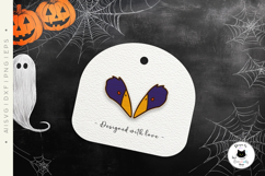 Black Crow Stud Earrings | Halloween Laser Earrings SVG Product Image 2