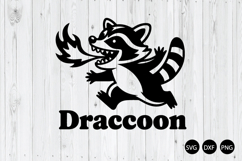 Draccoon SVG, Feral Raccoon SVG, Raccoon SVG Product Image 1