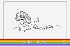Drag Queen SVG, Drag is not a phase Product Image 1