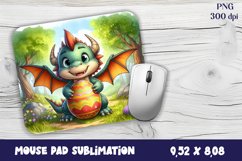 Dragon Mouse Pad Design | Mouse Pad Sublimation PNG Product Image 1