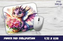 Dragon Mouse Pad Design | Mouse Pad Sublimation PNG Product Image 1