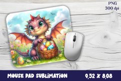 Dragon Mouse Pad Design | Mouse Pad Sublimation PNG Product Image 1