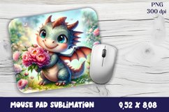 Dragon Mouse Pad Design | Mouse Pad Sublimation PNG Product Image 1