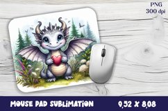 Dragon Mouse Pad Design | Mouse Pad Sublimation PNG Product Image 1